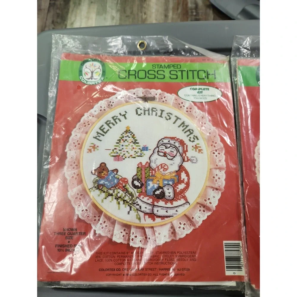 Vintage cross stitch 2  complete sets  Christmas  Seasons greetings New
